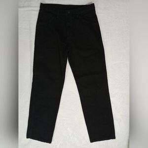 Black Rustler Jeans 32x30 Regular Fit Straight Leg Dark Wash Emo Grunge Y2K